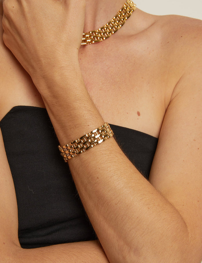 Panther Chain Link Bracelet