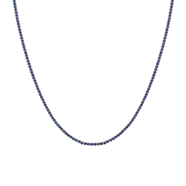 Blue Sapphire Vermeil Yellow Gold 7ct First