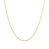 Solid Gold Herringbone Chain Necklace 14k Yellow Gold 3mm First
