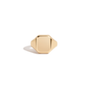 Square Signet Ring 14k Yellow Gold First
