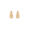 Fluted Teardrop Earrings 14k Yellow Gold First