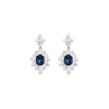 The Diana Drop Earrings Vermeil White Gold First