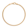 Dainty Wheat Chain Bracelet Vermeil Yellow Gold 6in 6.5in 7in 7.5in First