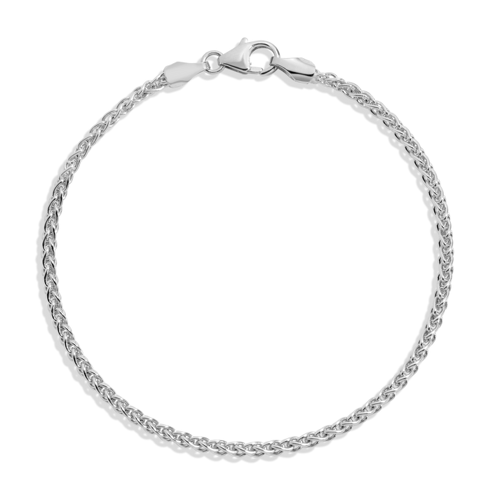Dainty Wheat Chain Bracelet Vermeil White Gold 6in 6.5in 7in 7.5in First