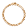Large Cuban Chain Bracelet Vermeil Yellow Gold 6in 6.5in 7in 7.5in First