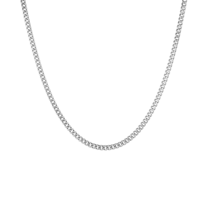 Medium Cuban Chain Necklace Vermeil 14k White Gold 16in 18in 20in 22in First