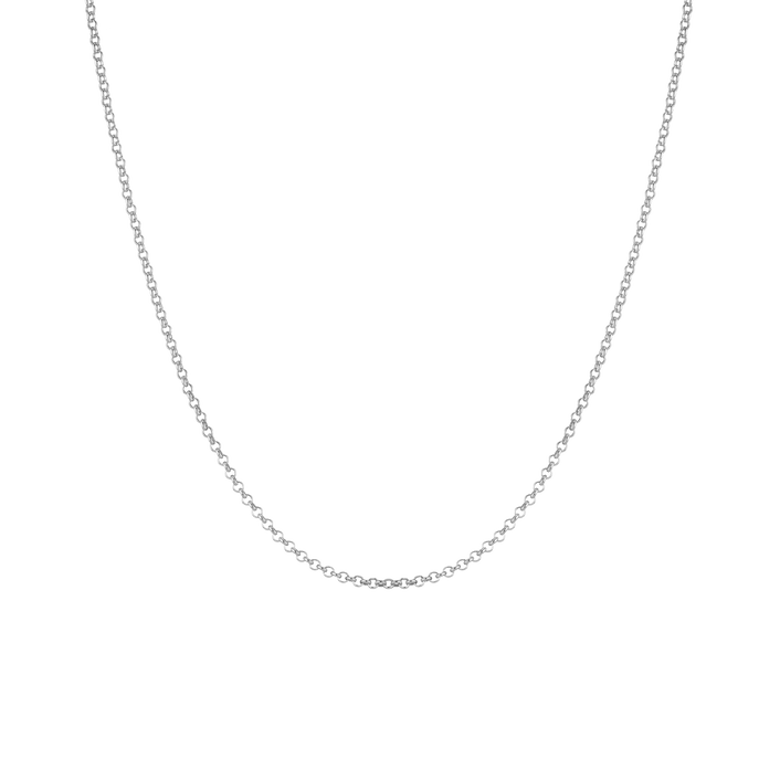 Small Rolo Chain Necklace Vermeil 14k White Gold 16in 18in 20in 22in First