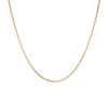 Round Box Chain Necklace Vermeil 14k Yellow Gold 16in 18in 20in 22in First