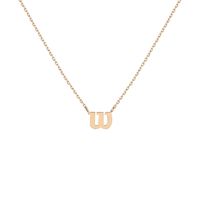 Aurate x Wilson: Dainty W Necklace